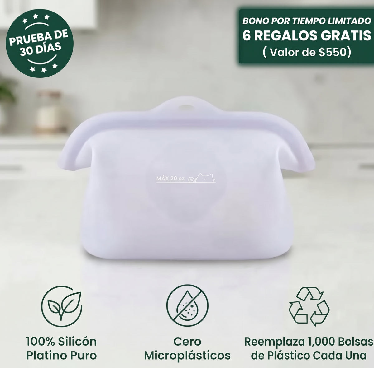 EcoBag™ 4 tazas (1 litro)